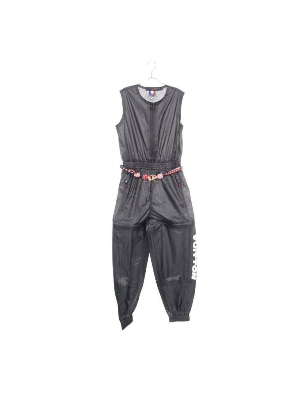 Louis Vuitton Jumpsuit Logo Print Zip Up Nylon